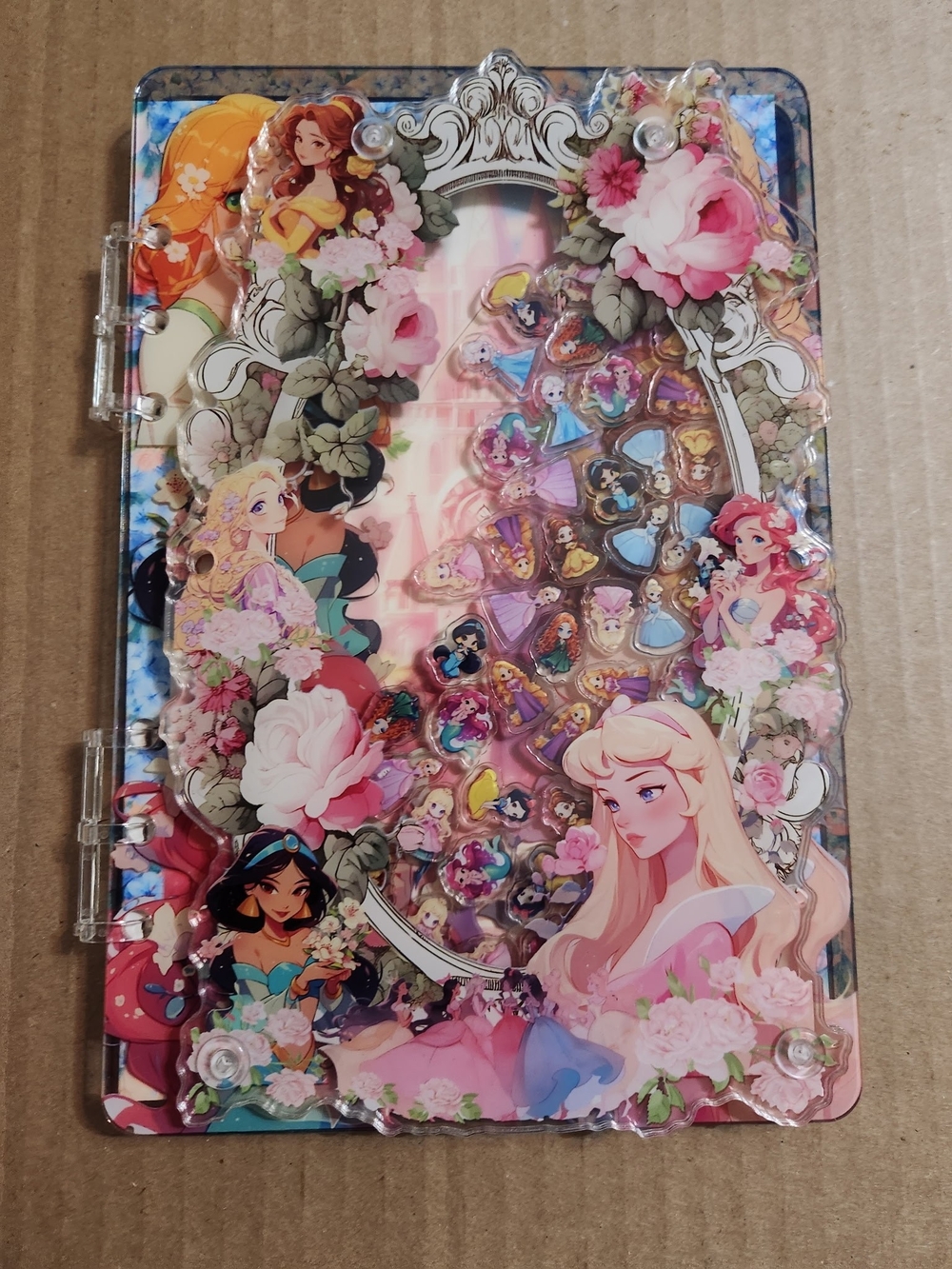 Princess A5 Acrylic Shaker Notebook